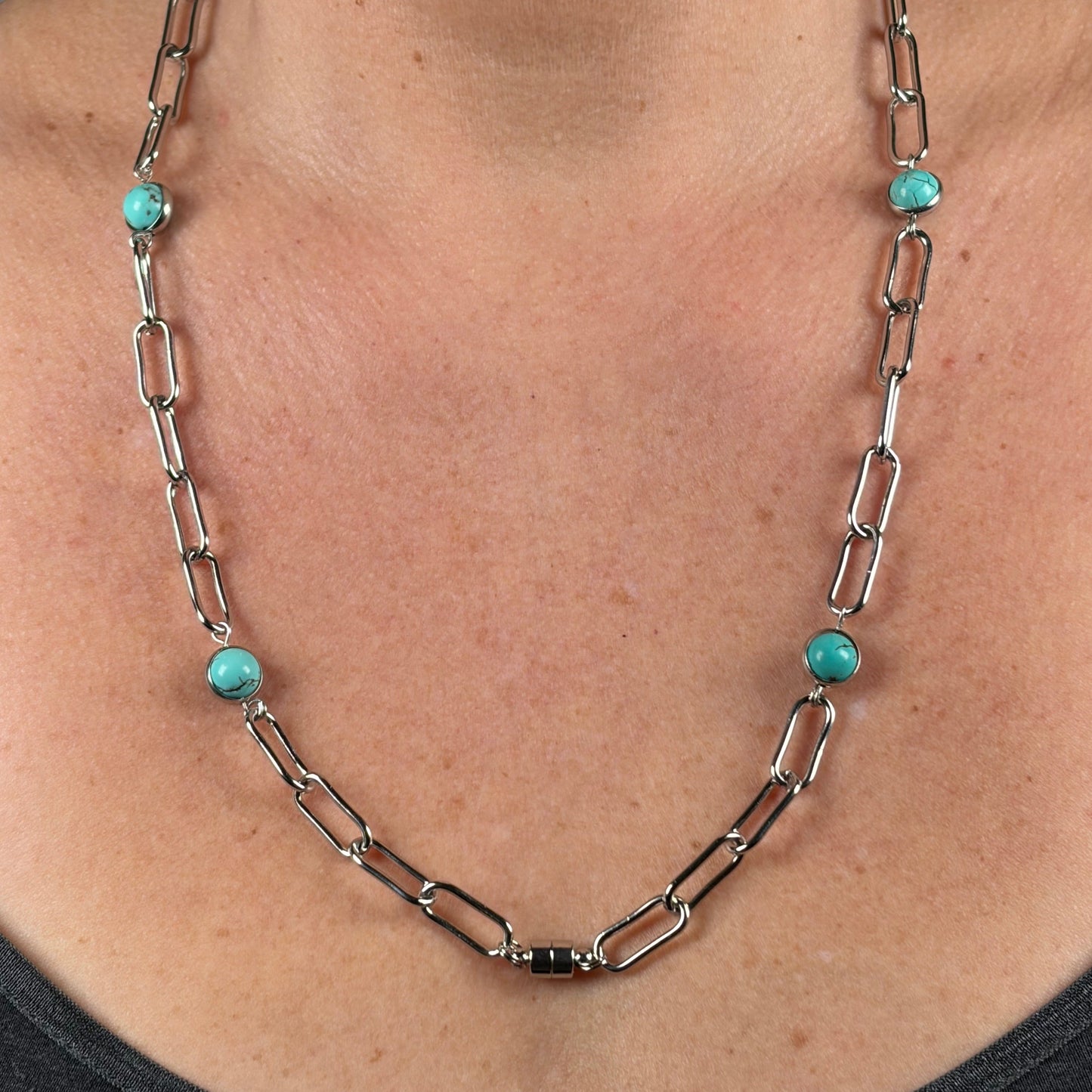 Orbit Turquoise & Silver