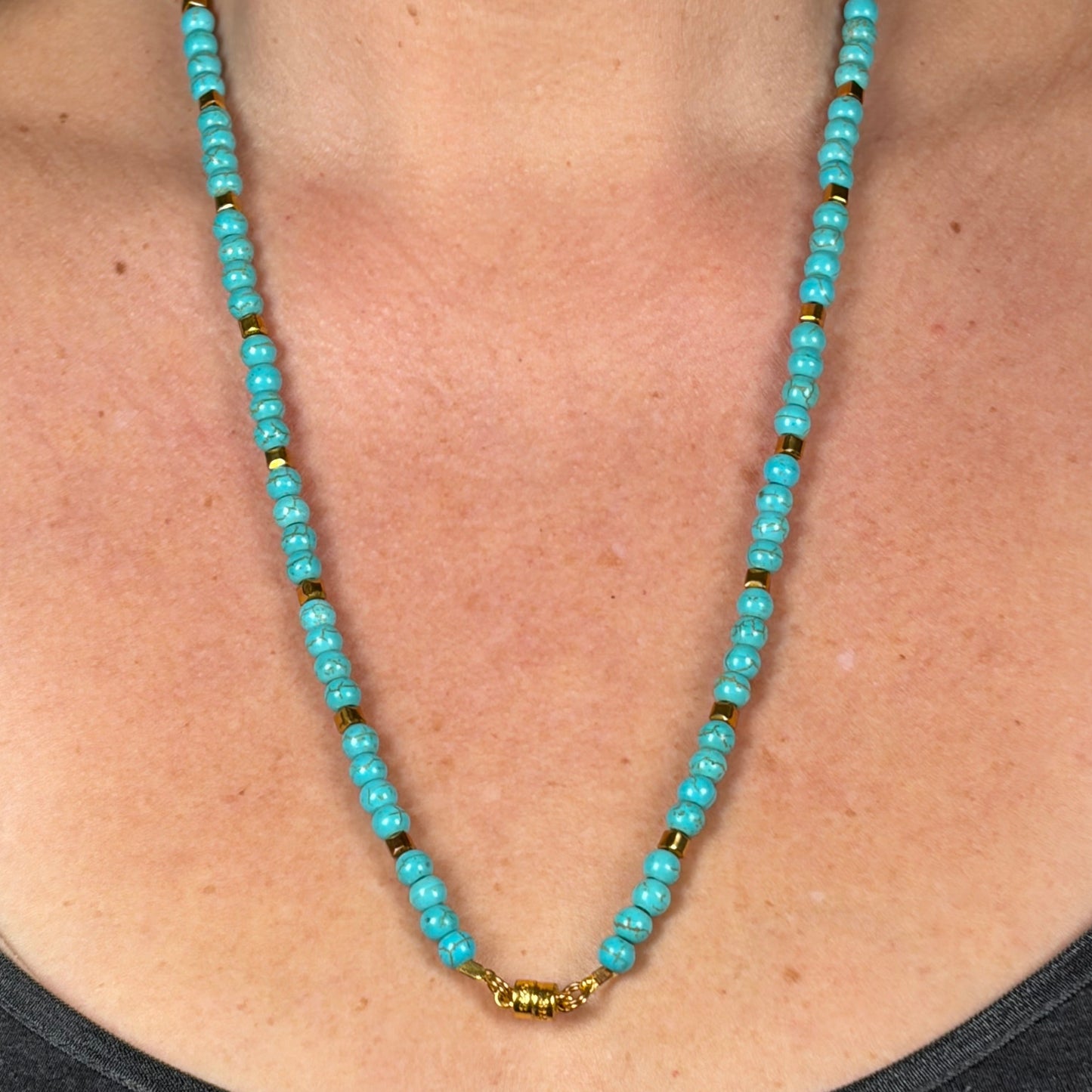 Petra Turquoise & Gold Hematite