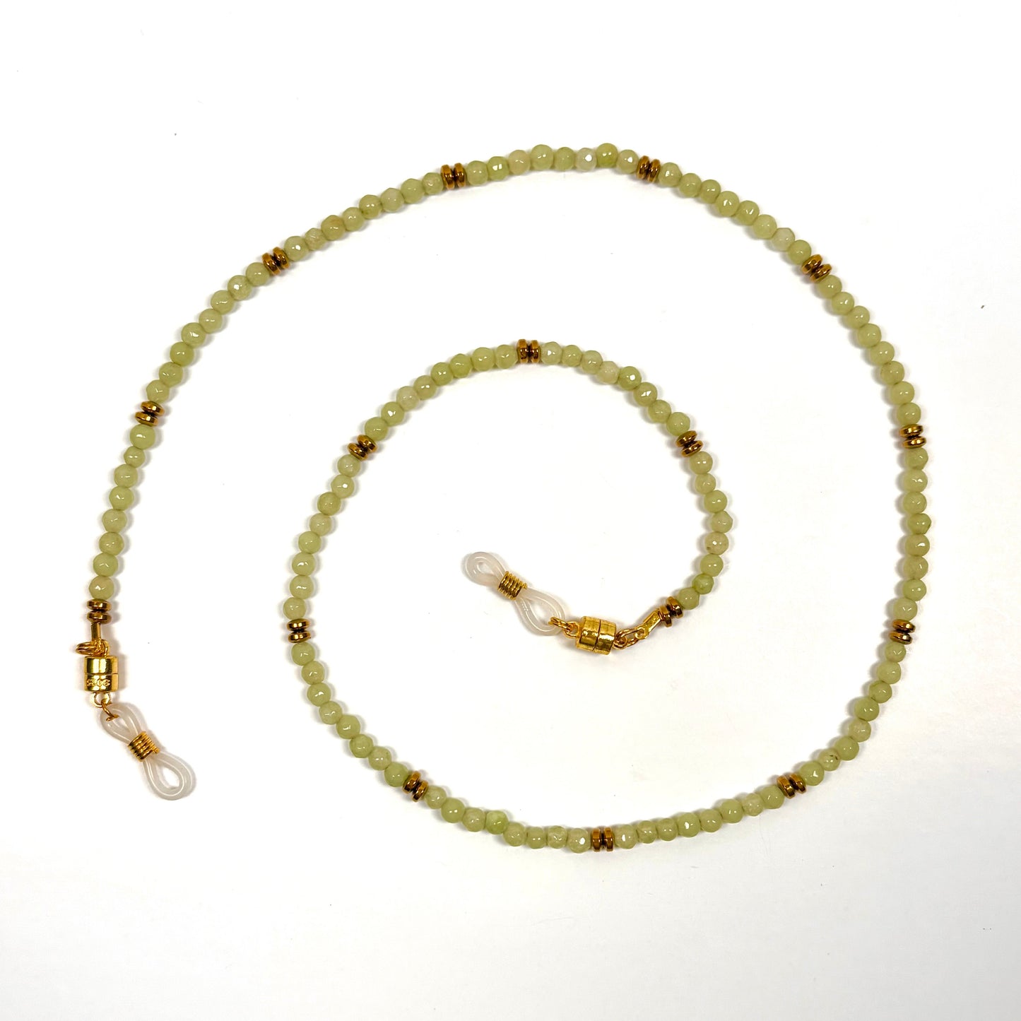 Petra Green Garnet & Gold