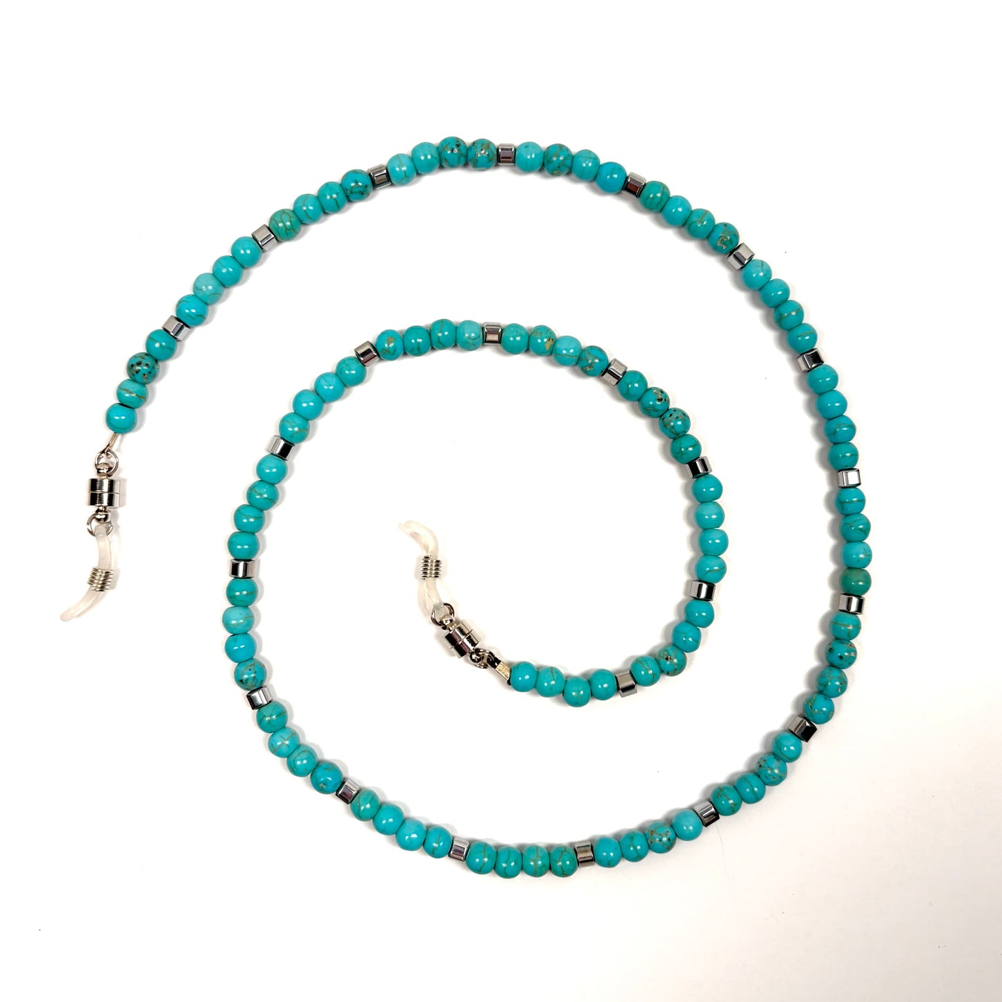 Petra Turquoise & Silver Hematite