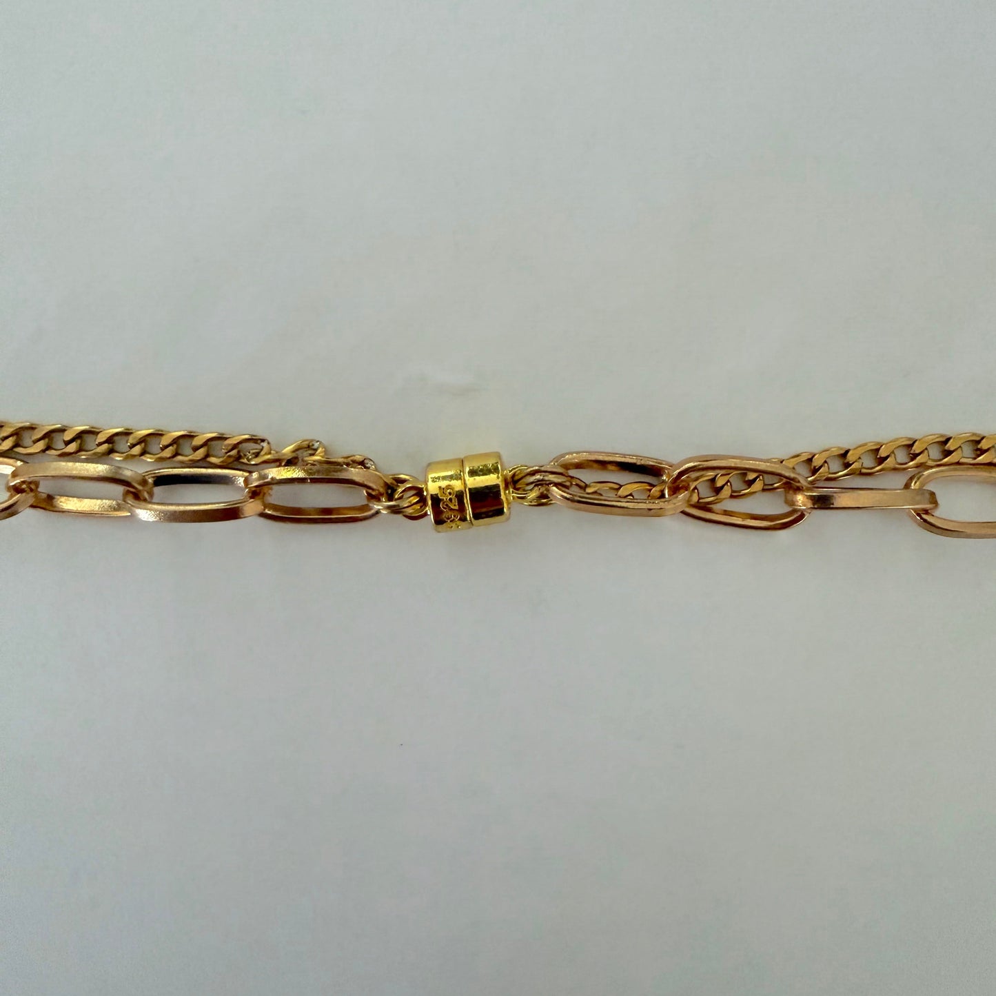 Orbit Carnelian & Gold Double Chain