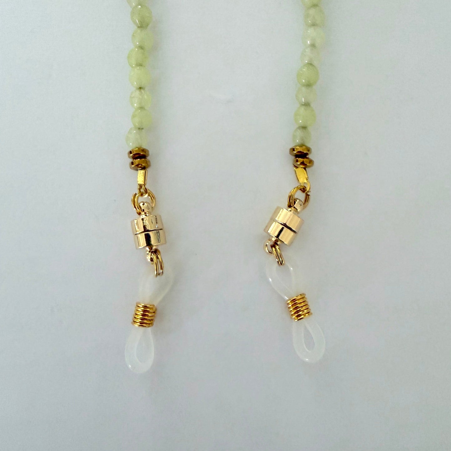 Petra Green Garnet & Gold