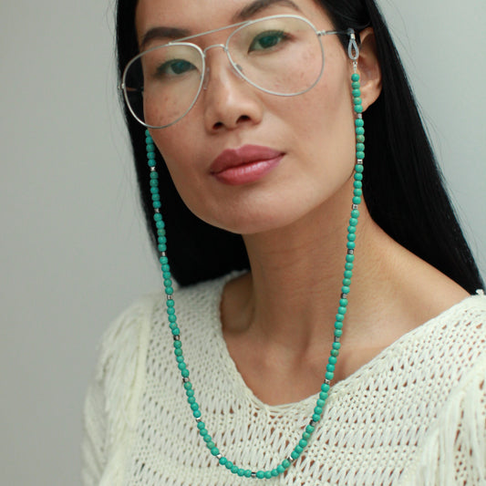 Petra Turquoise & Silver Hematite