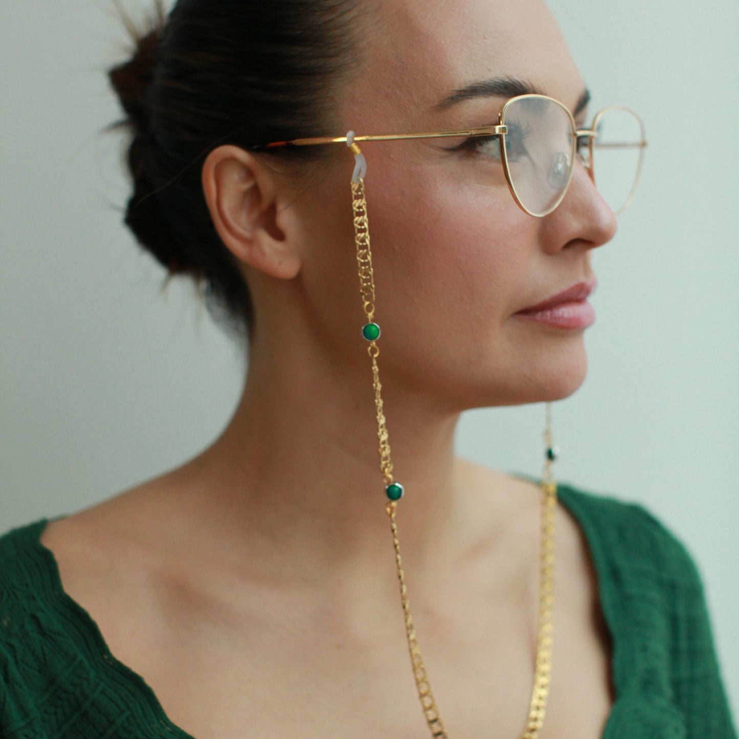 Niki Gold & Green Olivine