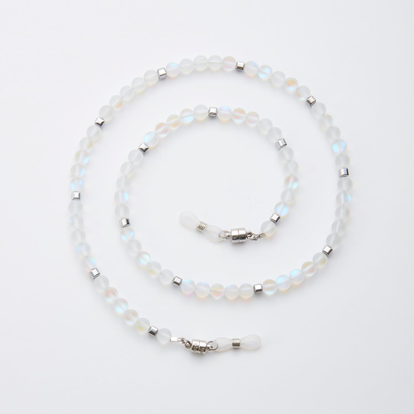 Iri Quartz & Silver Hematite