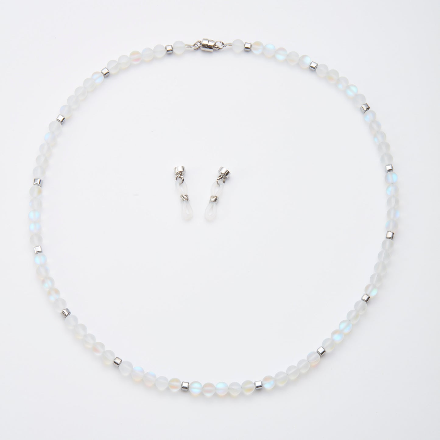 Iri Quartz & Silver Hematite
