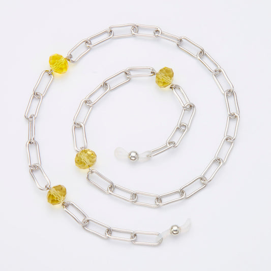 Orbit Yellow Crystal & Silver