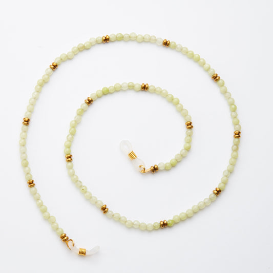 Petra Green Garnet & Gold