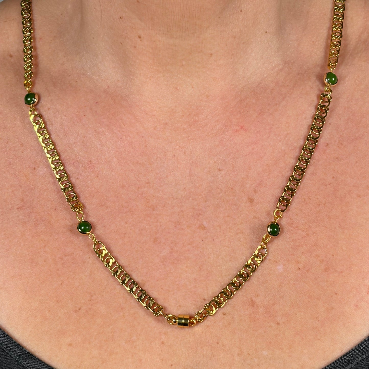 Niki Gold & Green Olivine