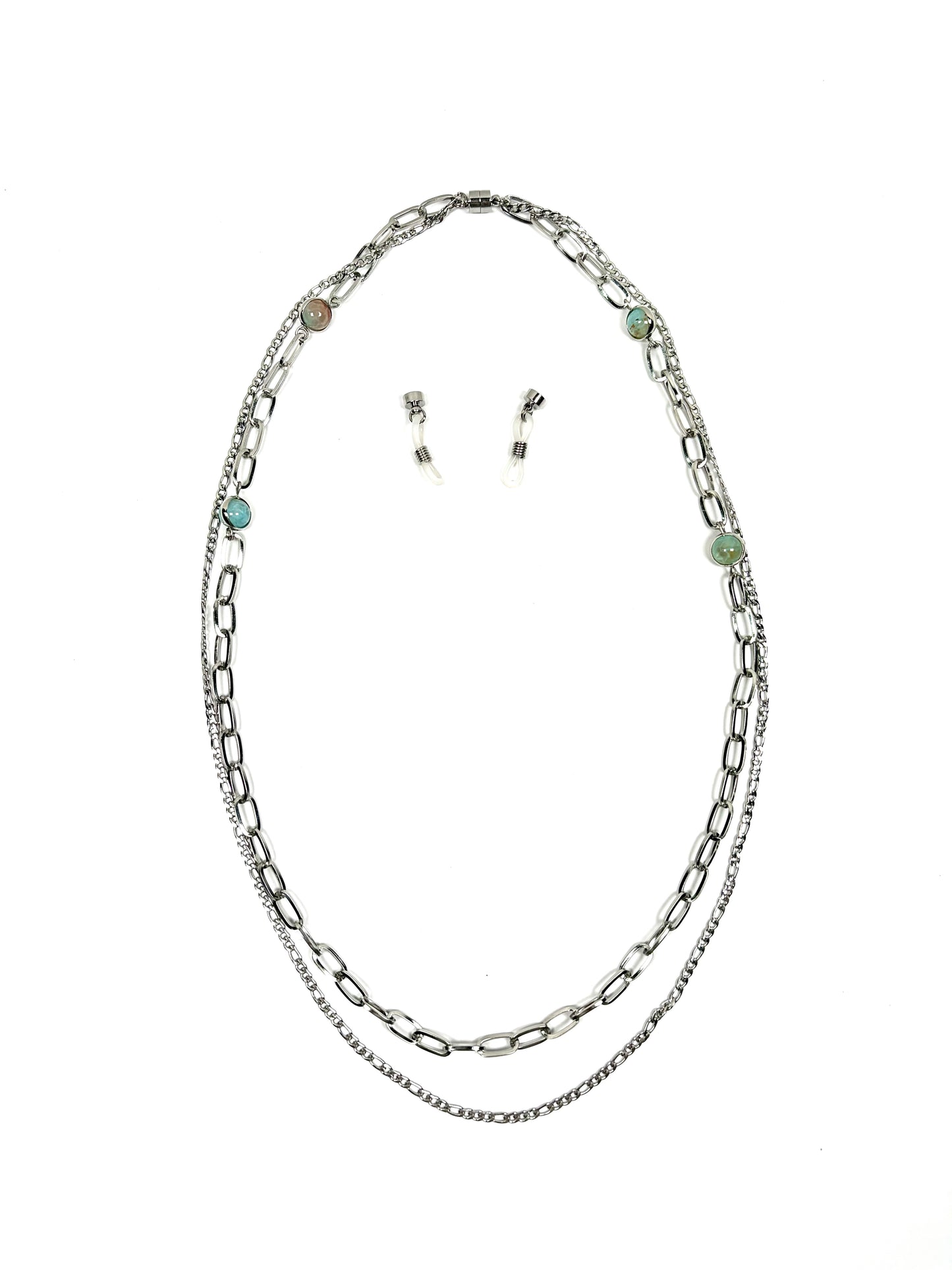 Orbit Silver Double Chain