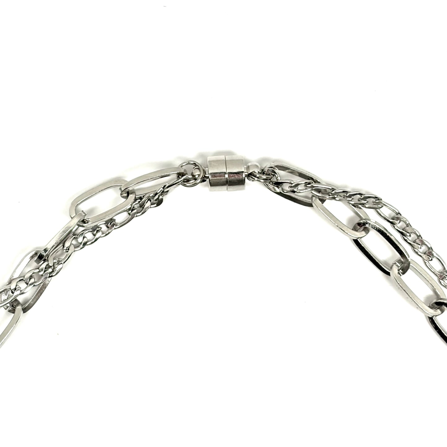 Orbit Silver Double Chain