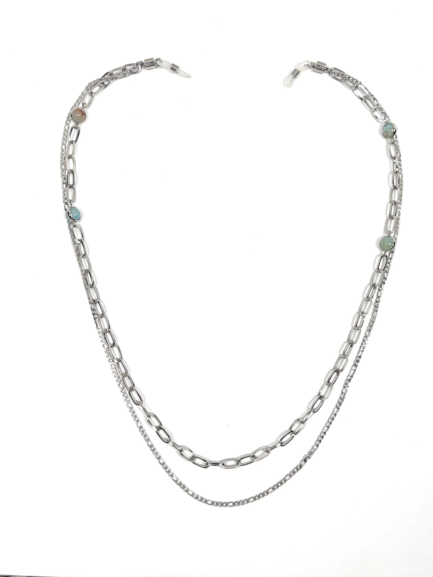 Orbit Silver Double Chain