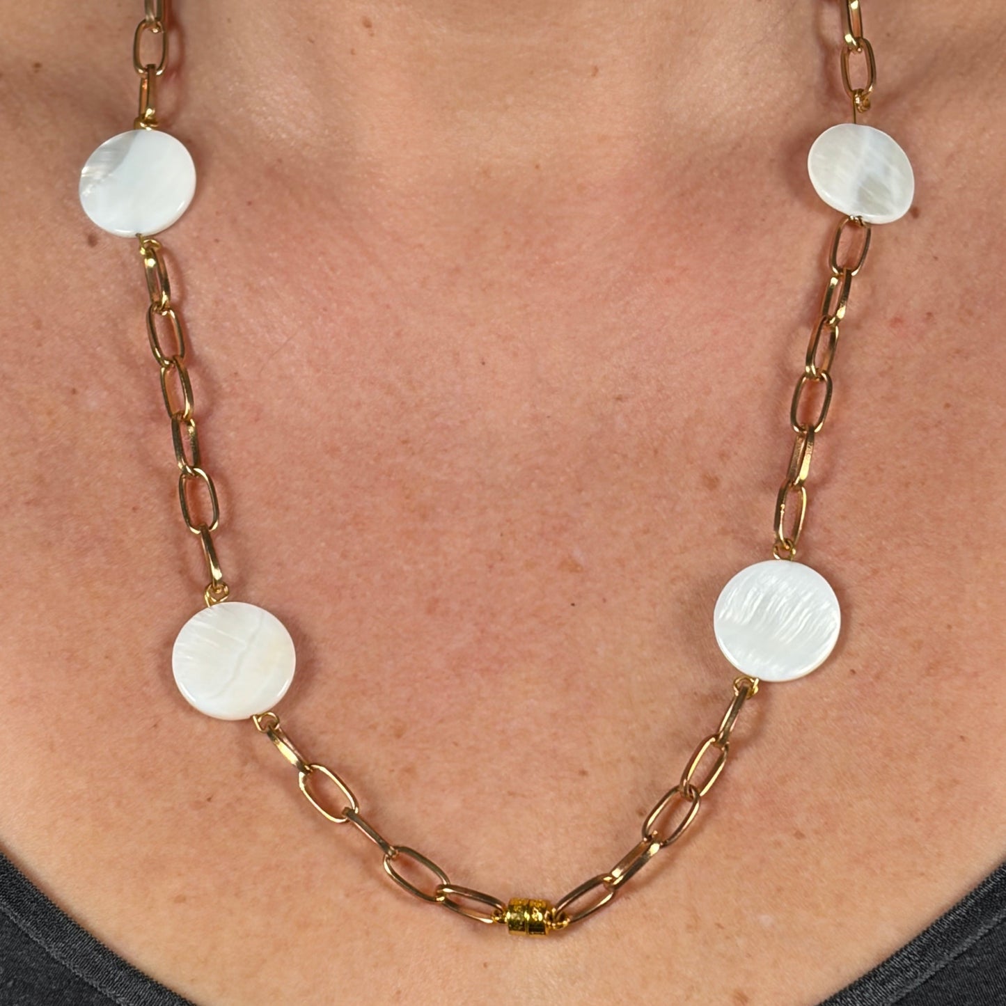 Orbit Mother of Pearl & Gold