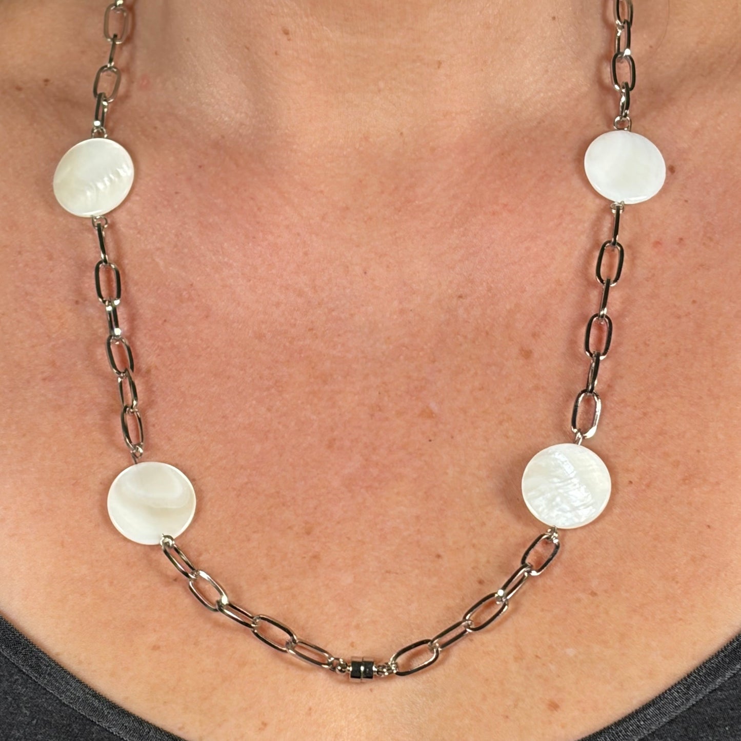 Orbit Mother of Pearl & Silver
