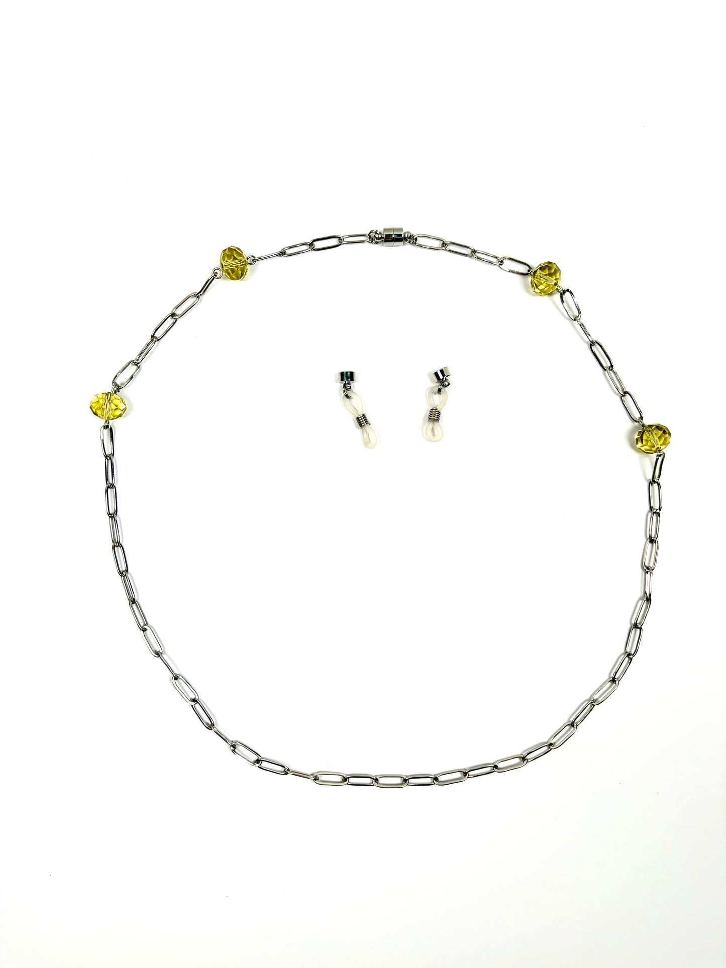 Orbit Yellow Crystal & Silver