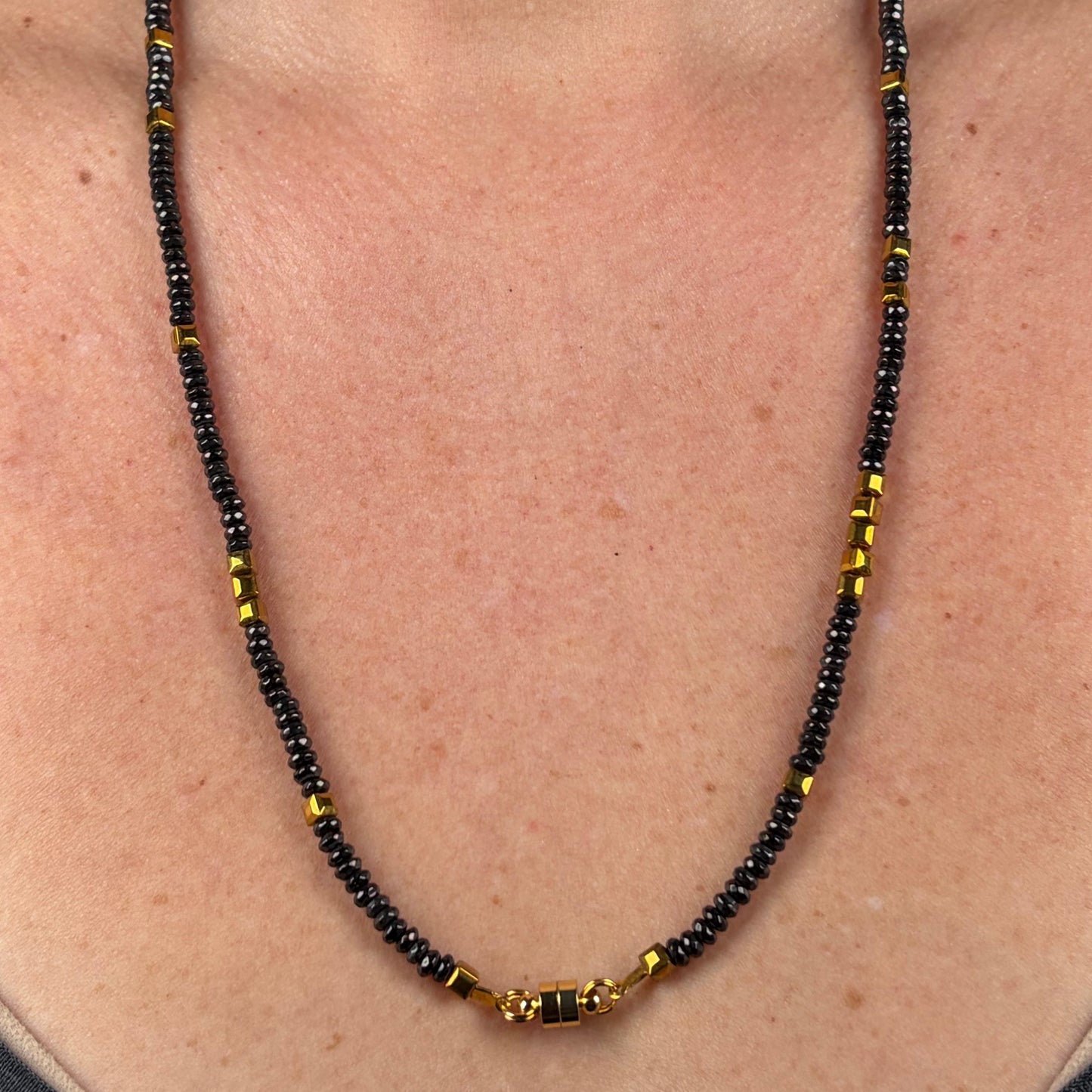 Petra Black & Gold Hematite