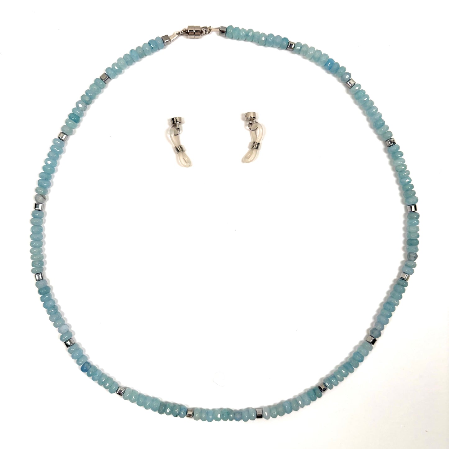 Petra Chalcedony & Silver Hematite