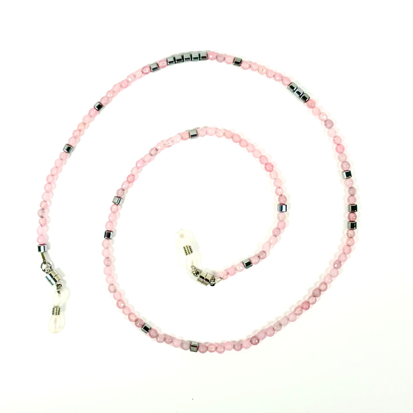 Petra Pink Quartz & Silver Hematite