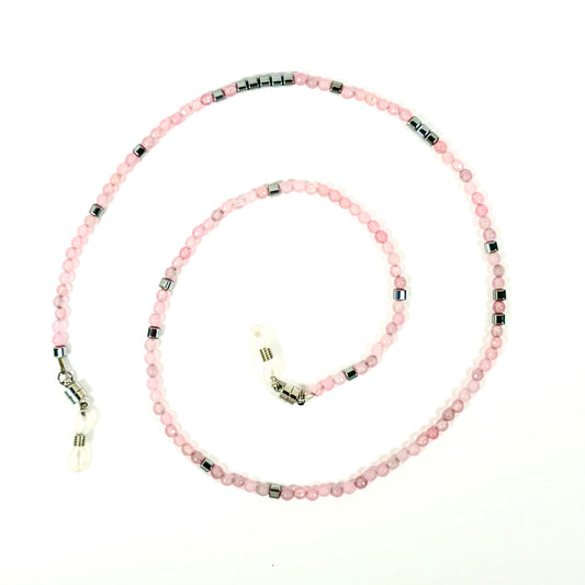 Petra Pink Quartz & Silver Hematite