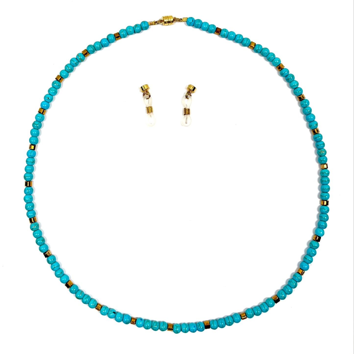 Petra Turquoise & Gold Hematite